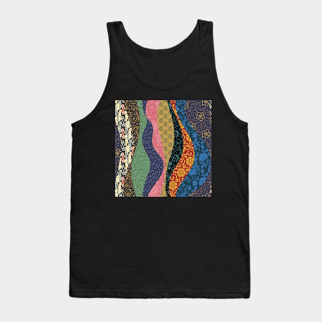 Quilted Waves Tank Top by implexity